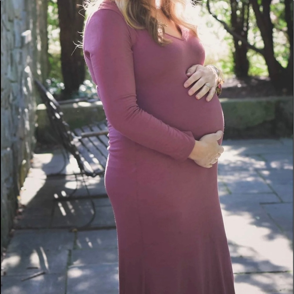 Pink Blush maternity dress